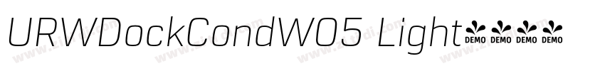 URWDockCondW05 Light字体转换 URWDockCondW05 Light字体转换